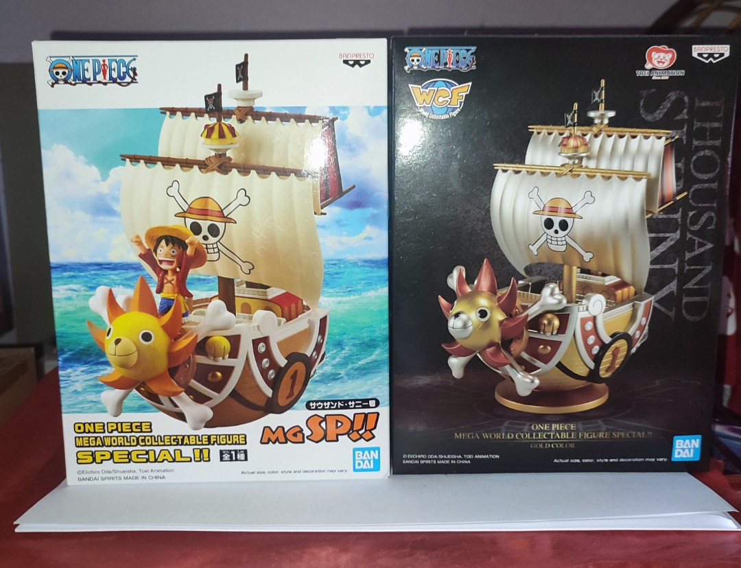 BLEMISHED Banpresto One Piece Mega World Collectable Thousand Sunny Gold  Bandai