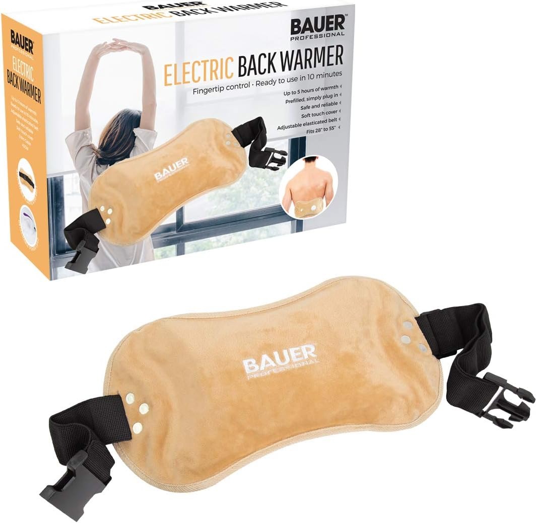 Bauer Professional Electric Hot Water Bottle & Back Warmer Heat