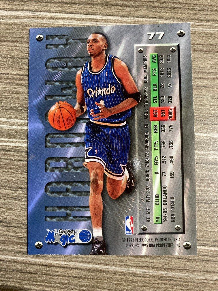 Anfernee Hardaway #95 Prices, 1995 SP