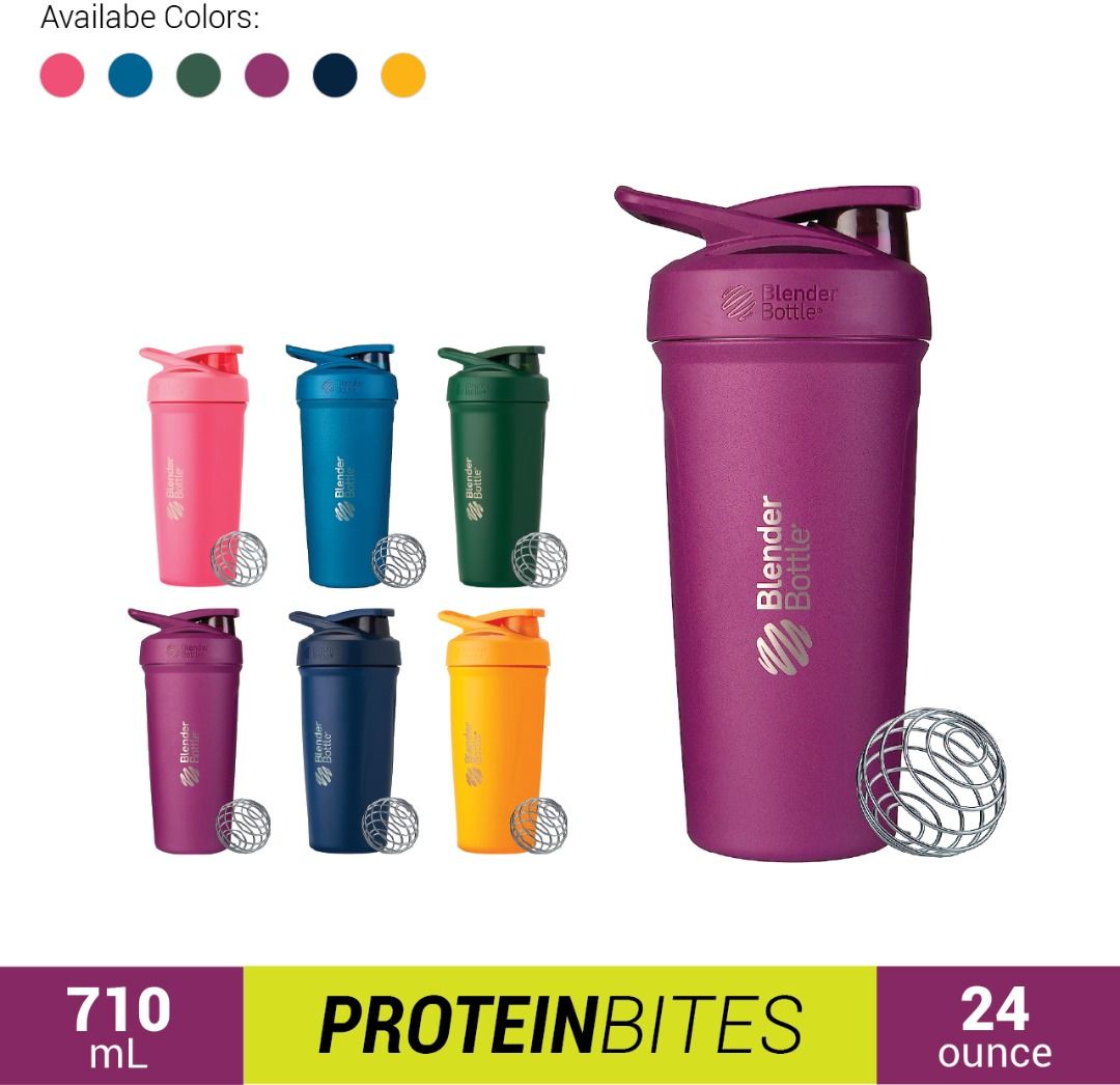 Blender Bottle Strada Insulated Shaker Bottle 24oz Purple for sale