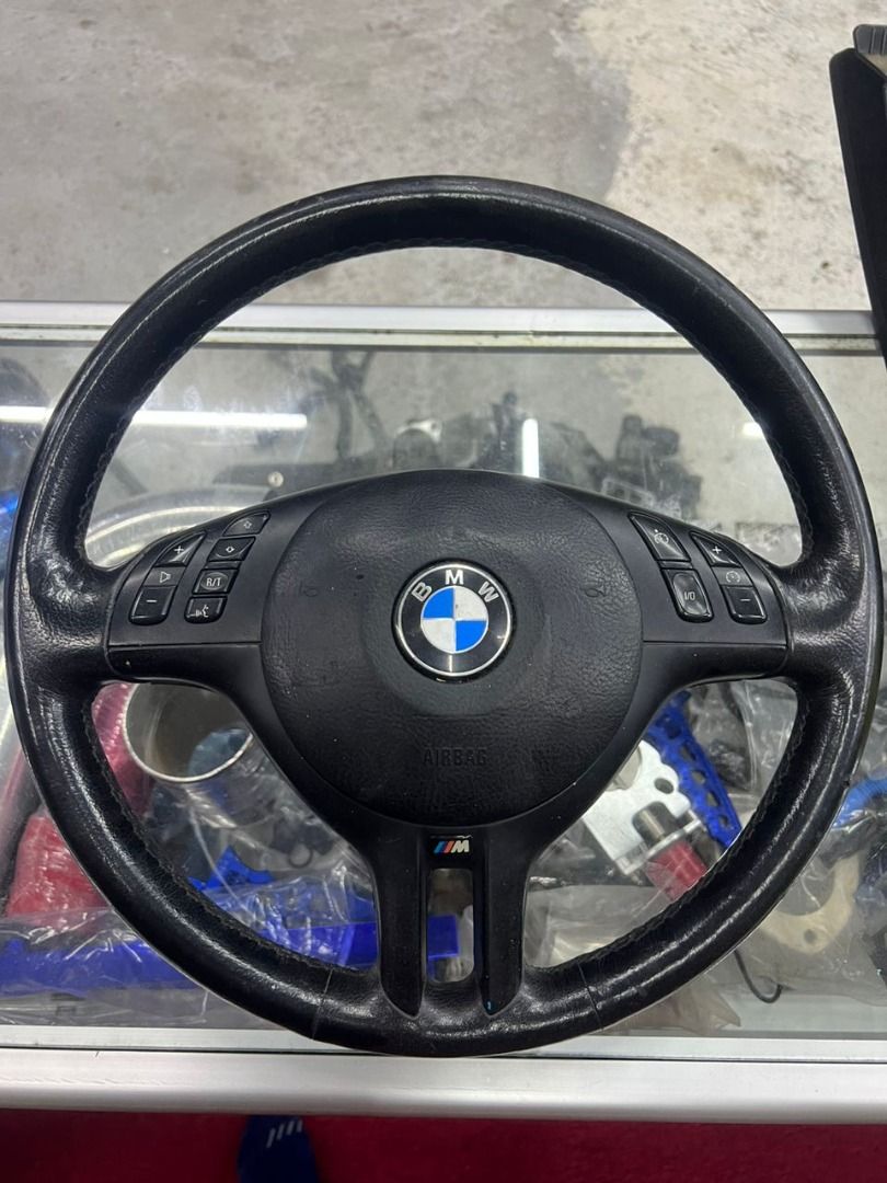 BMW E46 Steering Wheel with Airbag and Multifunction (Fully Functional ...