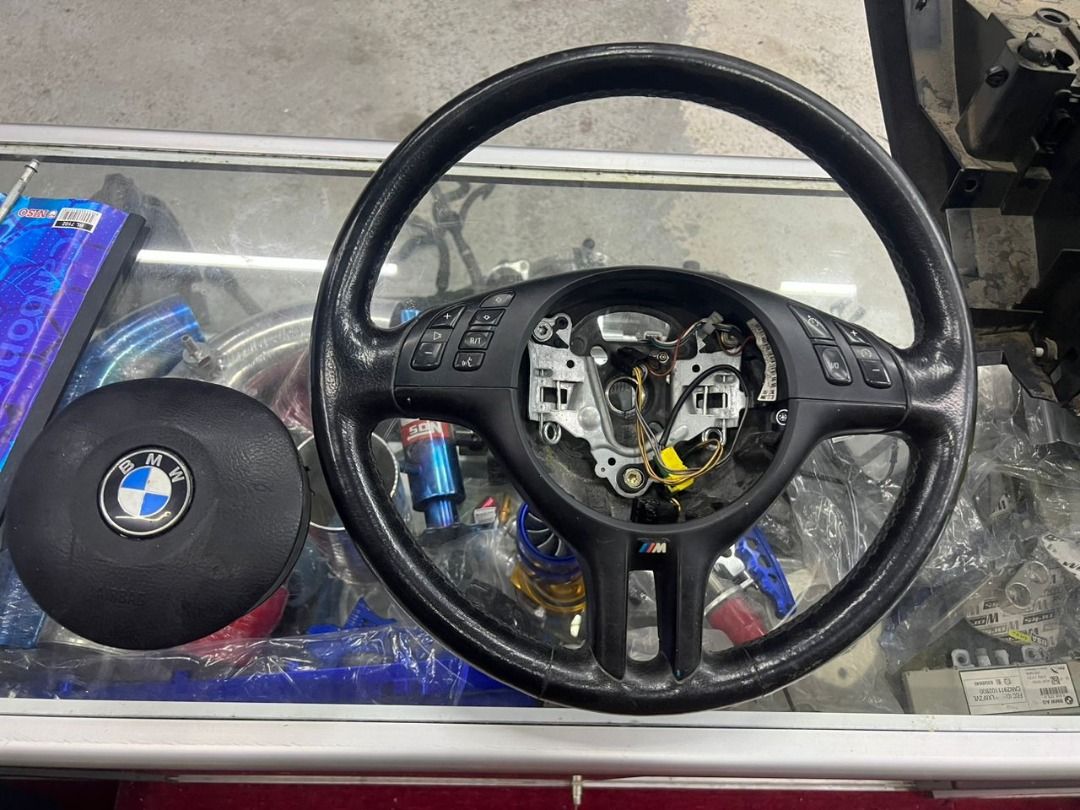 BMW E46 Steering Wheel with Airbag and Multifunction (Fully Functional ...