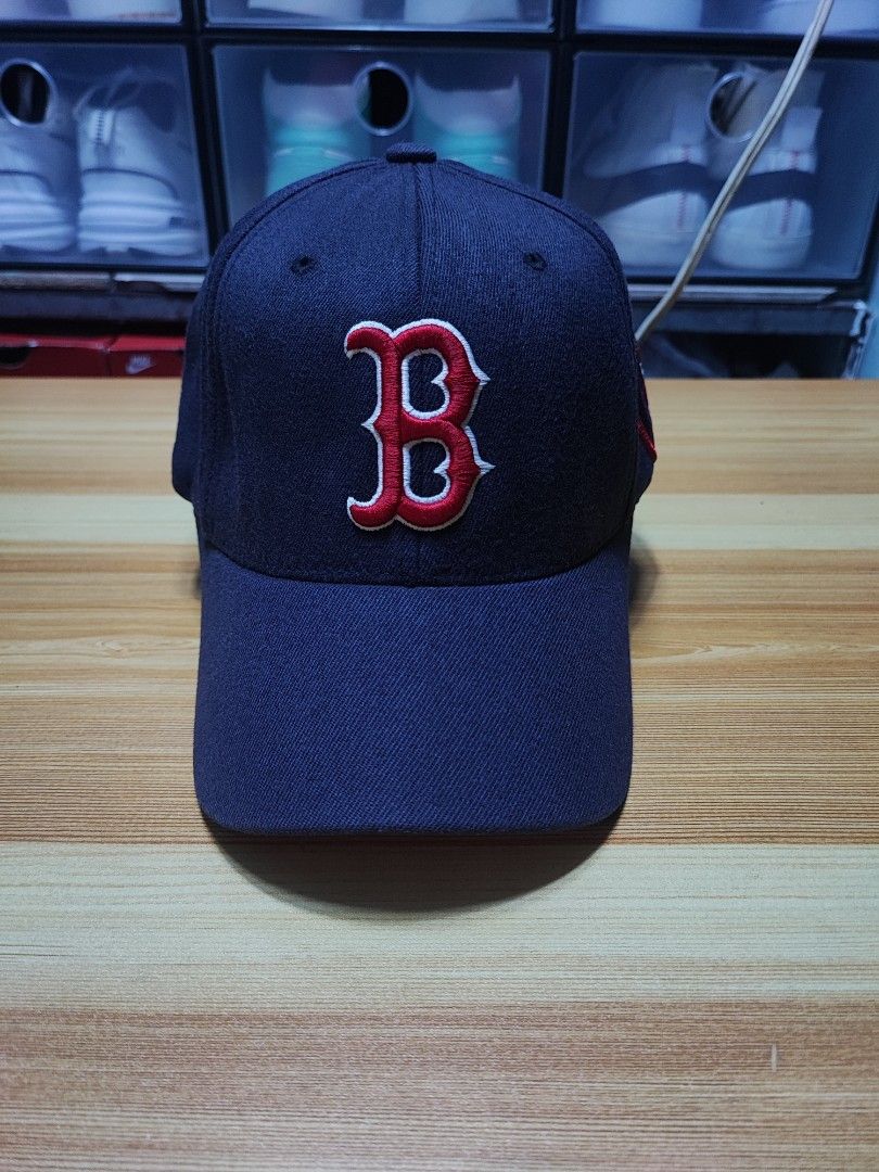 Nike Dri Fit Boston Red Sox Blue Red Strap Back Hat Cap MLB