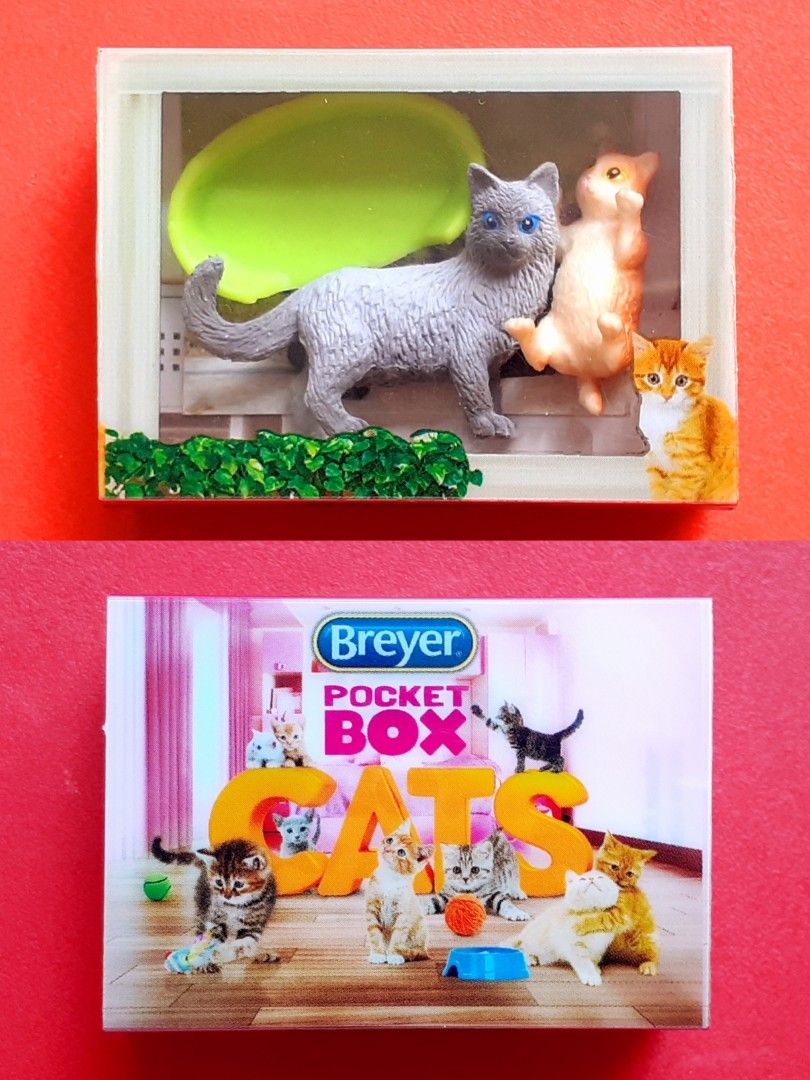 Breyer POCKET BOX 1 12 CATS 2 DOGS