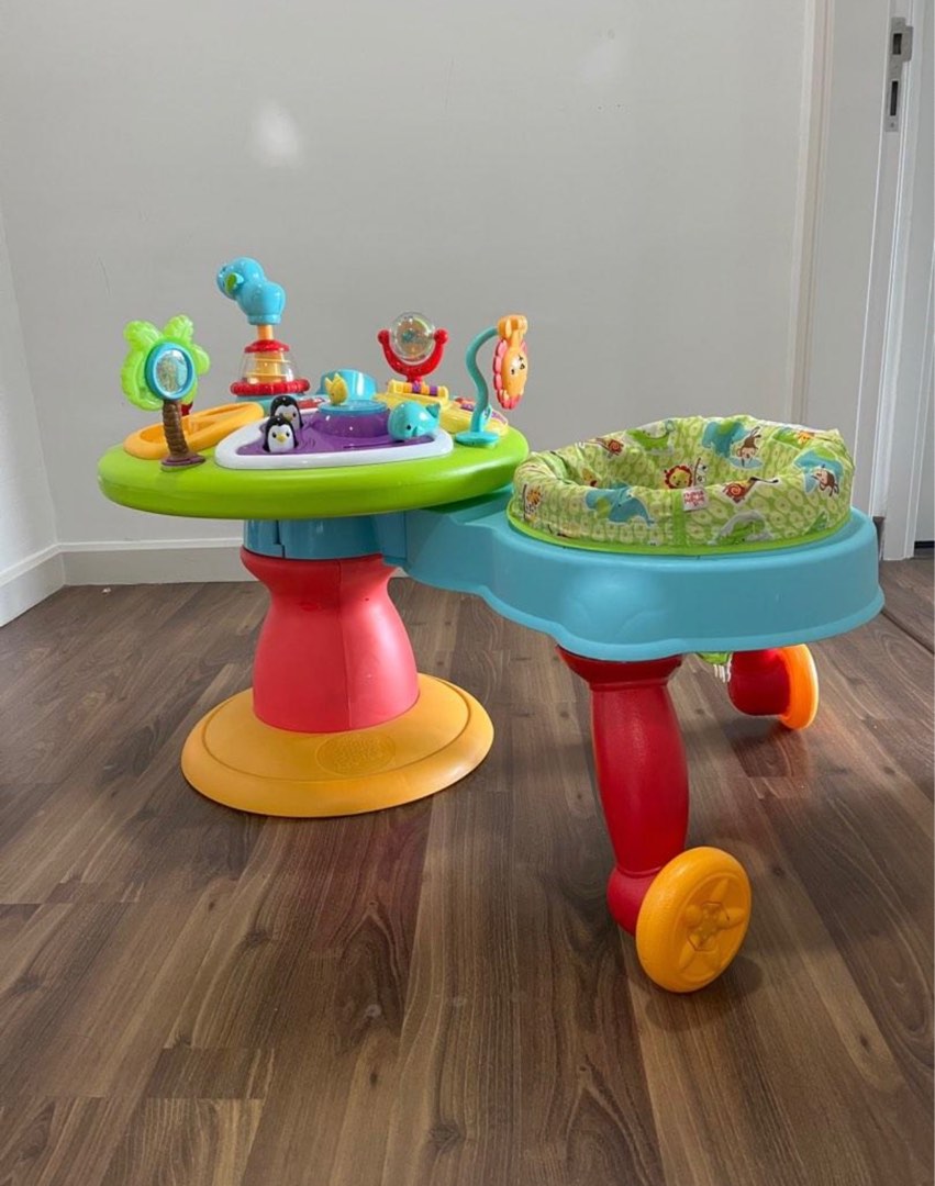 Bright Starts 3 in 1 Around We Go Activity Center / Baby Walker