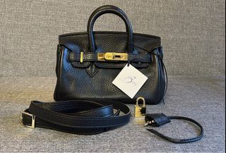 Sold at Auction: Hermes 25cm Navy Swift Leather Birkin PHW W/Twilly