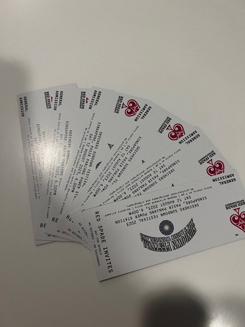 [Buy 4 Get 2 Free] Sundown Festival 2023, Tickets & Vouchers, Event