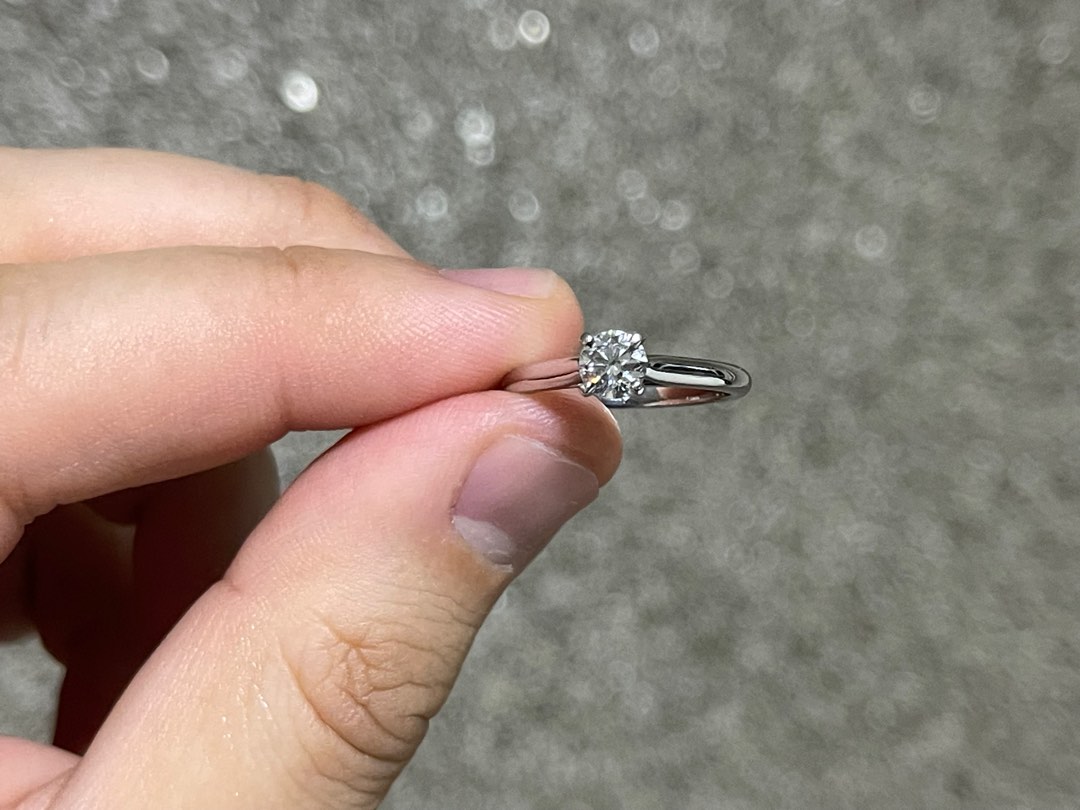 Cartier GIA 1895 Diamond Ring Platinum 0.5 carat Women s