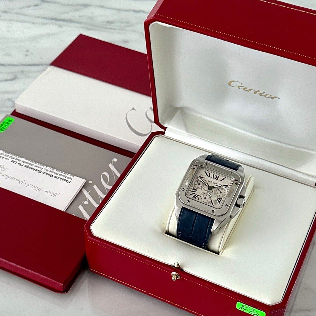 Cartier Santos 100 XL Chronograph Steel Men s 41mm Automatic Watch