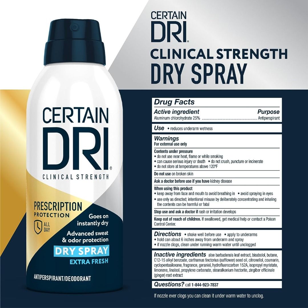 Certain Dri Clinical Strength Prescription Protection Antiperspirant