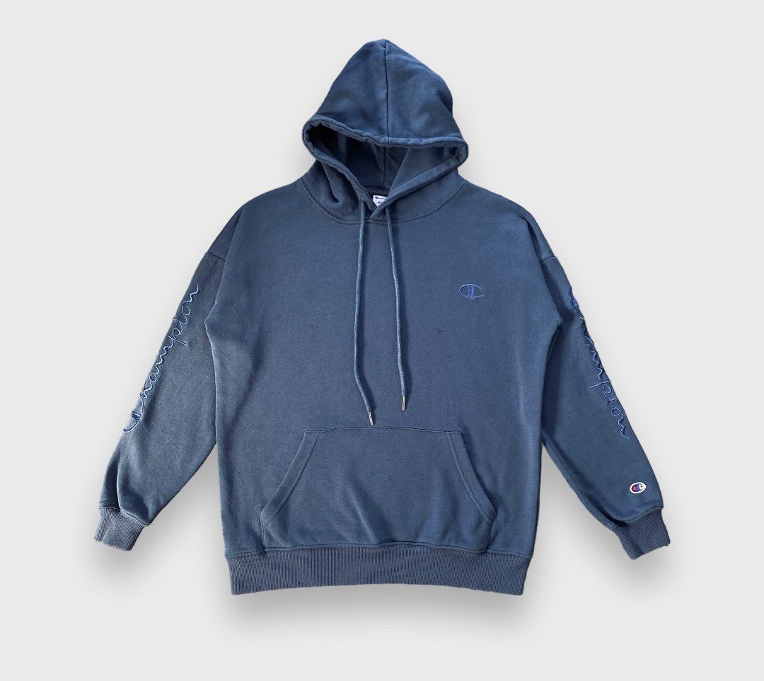 Champion hoodie navy blue hotsell