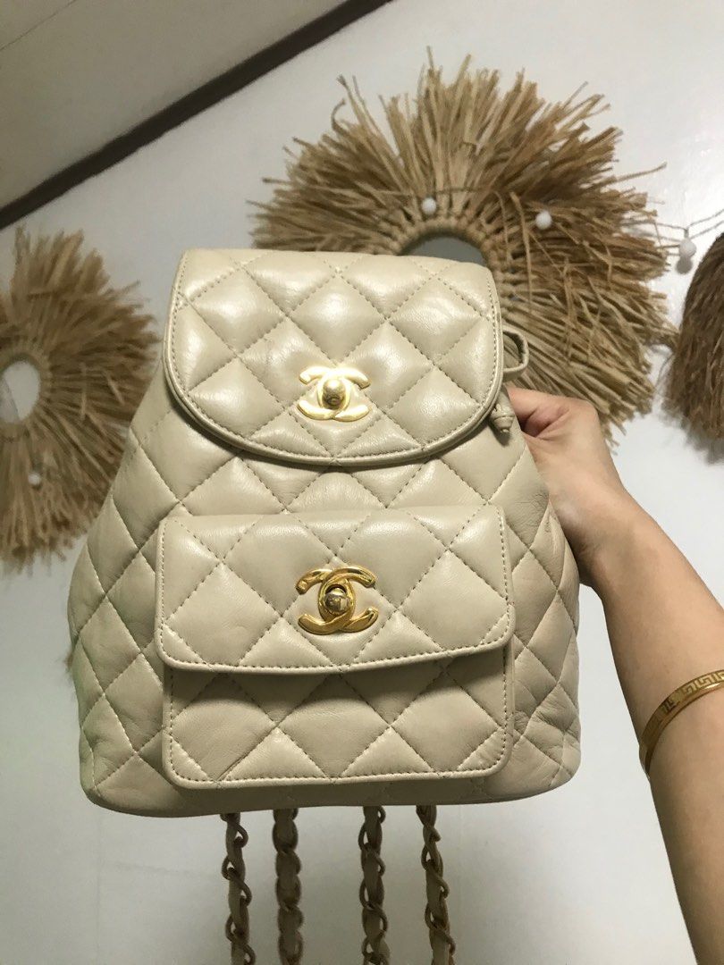 Chanel Bagpack (Category: Luxury Bags & Wallets) located in Las Pinas. Submitted by sircsarchives (Listing ID 1248363336, Image 1). Description: This one has some minor flaws since preloved // from JAPAN PURE LEATHER! // one of my favorites and super hard to let go :(( // .