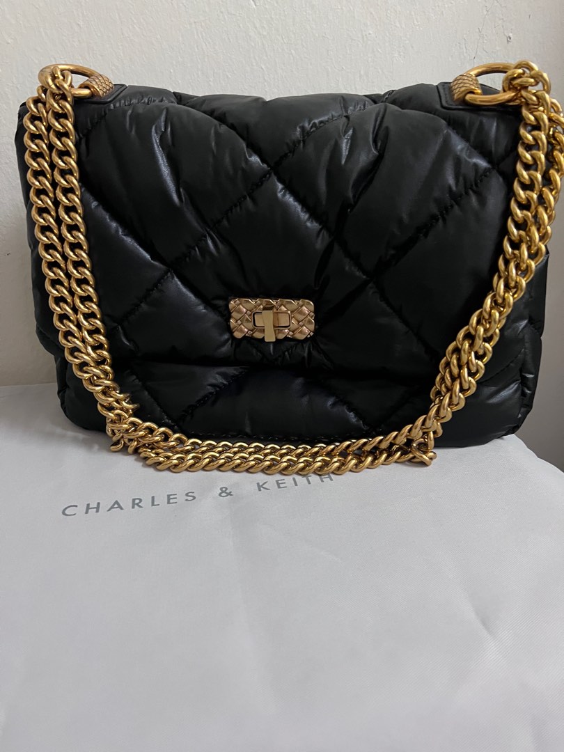 Paffuto Large Padded Shoulder Bag, Women's Fashion, Bags & Wallets