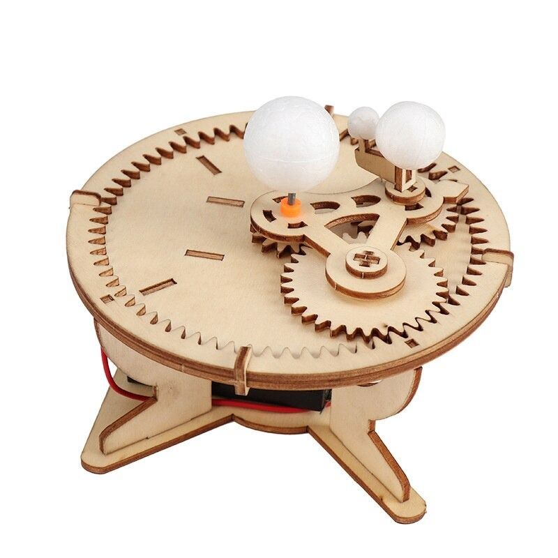 Wooden Puzzle Toy Solar System Model Science Toys Set Montessori