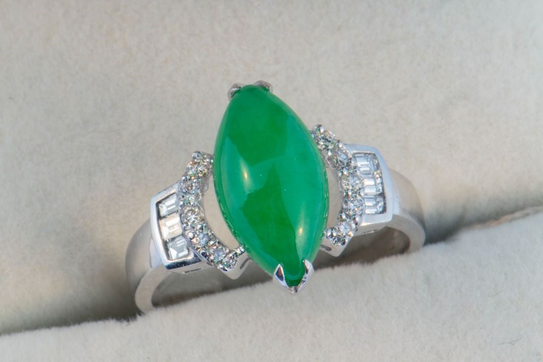 Marquise jade ring best sale