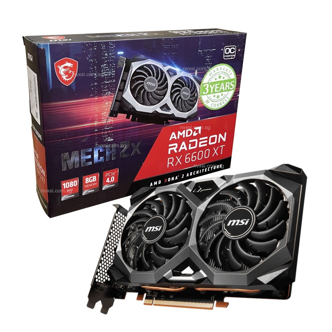 MSI AMD Radeon Radeon RX 6600 XT MECH 2X 8G OCV1 8 GB