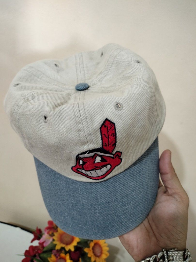 Cleveland Indians Vintage MLB Gray 20% Wool Cap by Sports