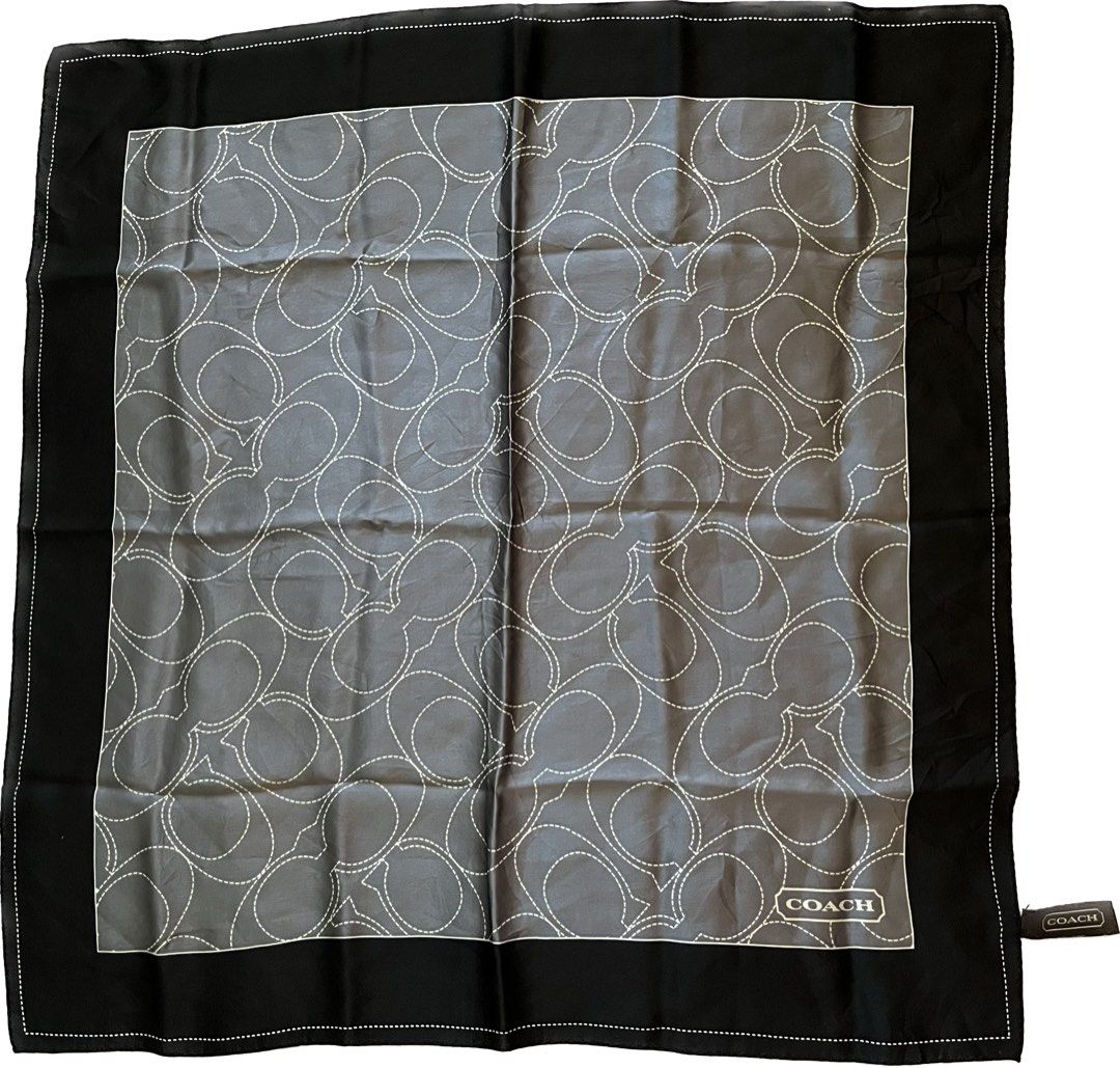 Coach silk scarf 2025