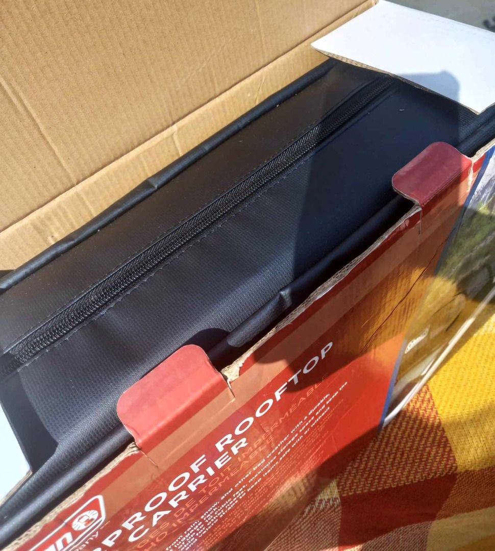 coleman waterproof rooftop cargo carrier on Carousell