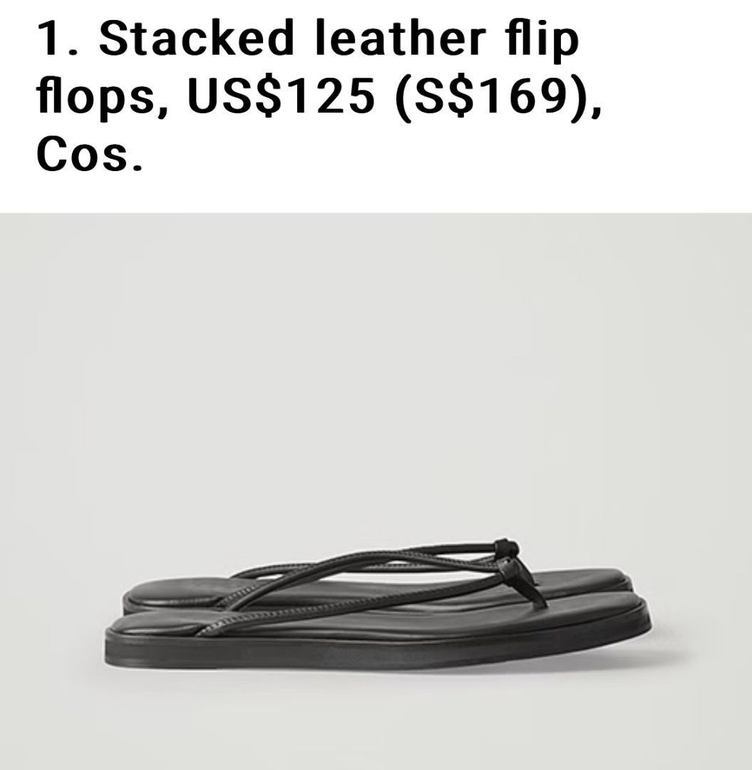 Genuine leather discount flip flops