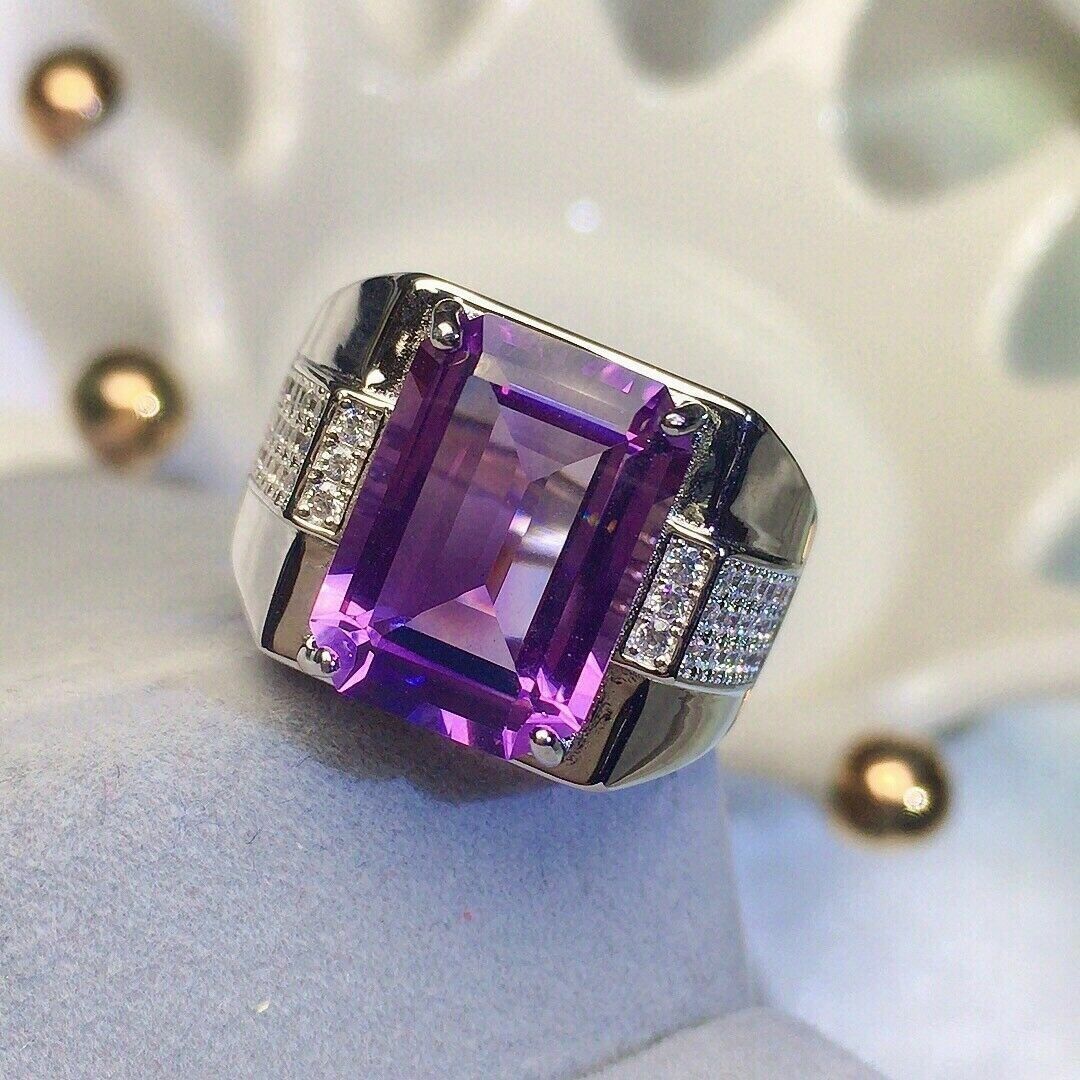 Mens deals amethyst jewelry