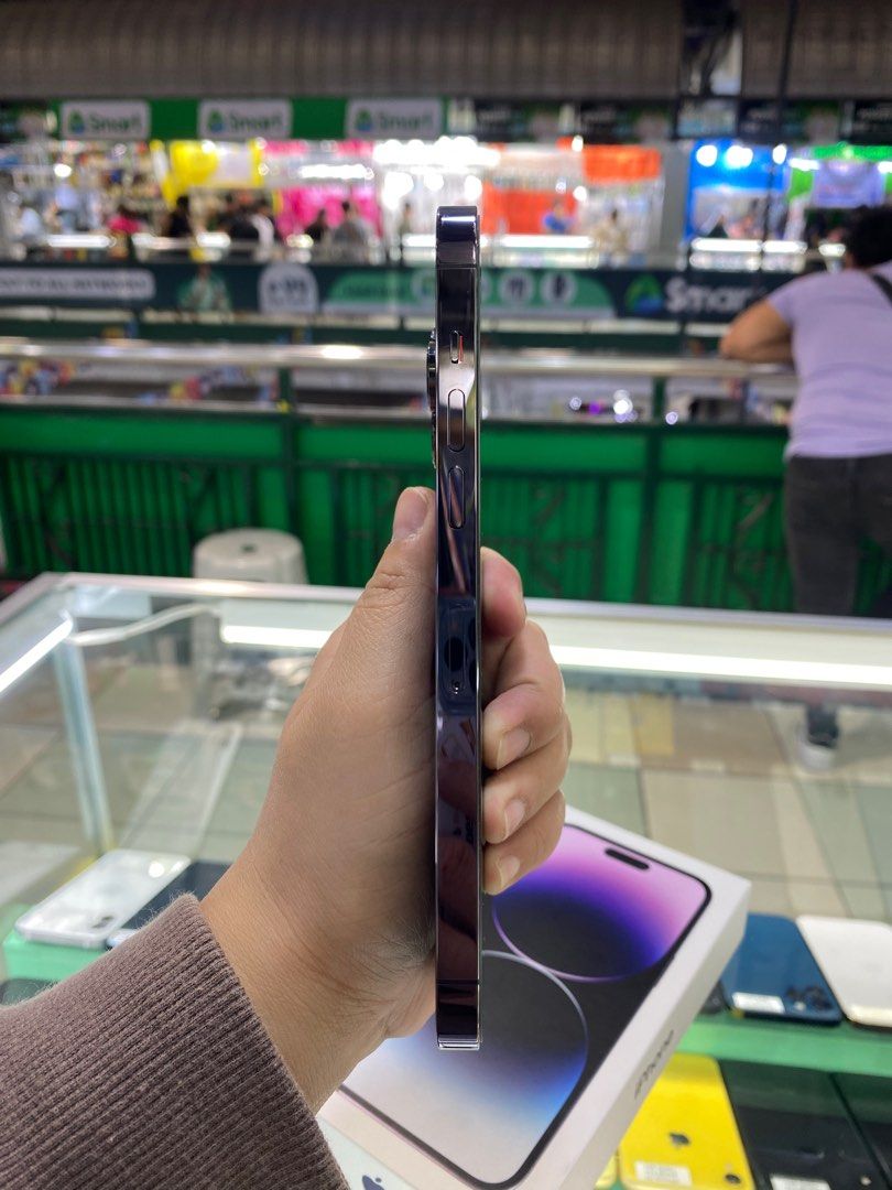 DEEP PURPLE IPHONE 14 PRO MAX 1TB DUALSIM OPENLINE NO ISSUE (Category: iPhone 14 Series) located in Pasig City. Submitted by fairgadgetshop (Listing ID 1248368610, Image 3). Description: OPEN FOR SALE, SWAPPING OR TRADE-IN WE ARE BUYING PRELOVED OR BRANDNEW (EVEN BY BULK) ALL KINDS OF GADGET LAPTOP, IPHONES, ANDROID SMARTPHONES, APPLE WATCH, IPAD ETC. MESSAGE US FOR MORE INFO.✨🧡 (RFS: BUY & SELL) Selling Preloved: IPHONE 14 PRO MAX 1TB DUAL SIM 