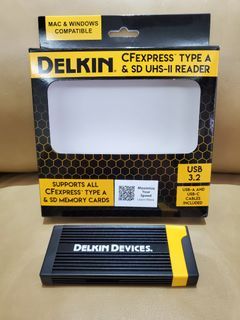 Delkin Devices USB 3.2 CFEXPRESS™ TYPE A & SD UHS-II DUAL SLOT READER