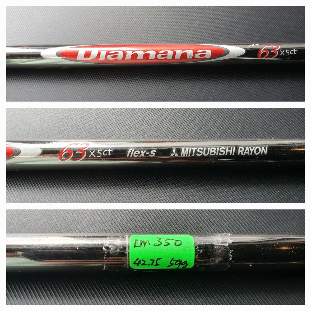 Diamana 63x5ct, wood shaft, flex S 59g, 42.75