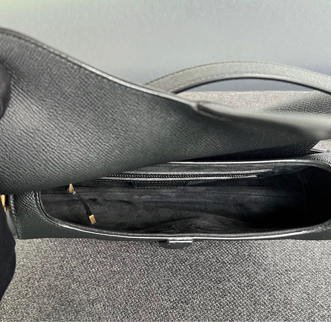 Dior Saddle Bag Medium Grained calfskin Black / Ghw, Luxury, Bags