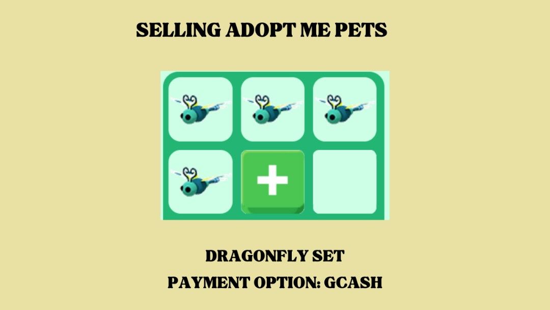 DRAGONFLY SET ADOPT ME, Video Gaming, Gaming Accessories, In-Game ...