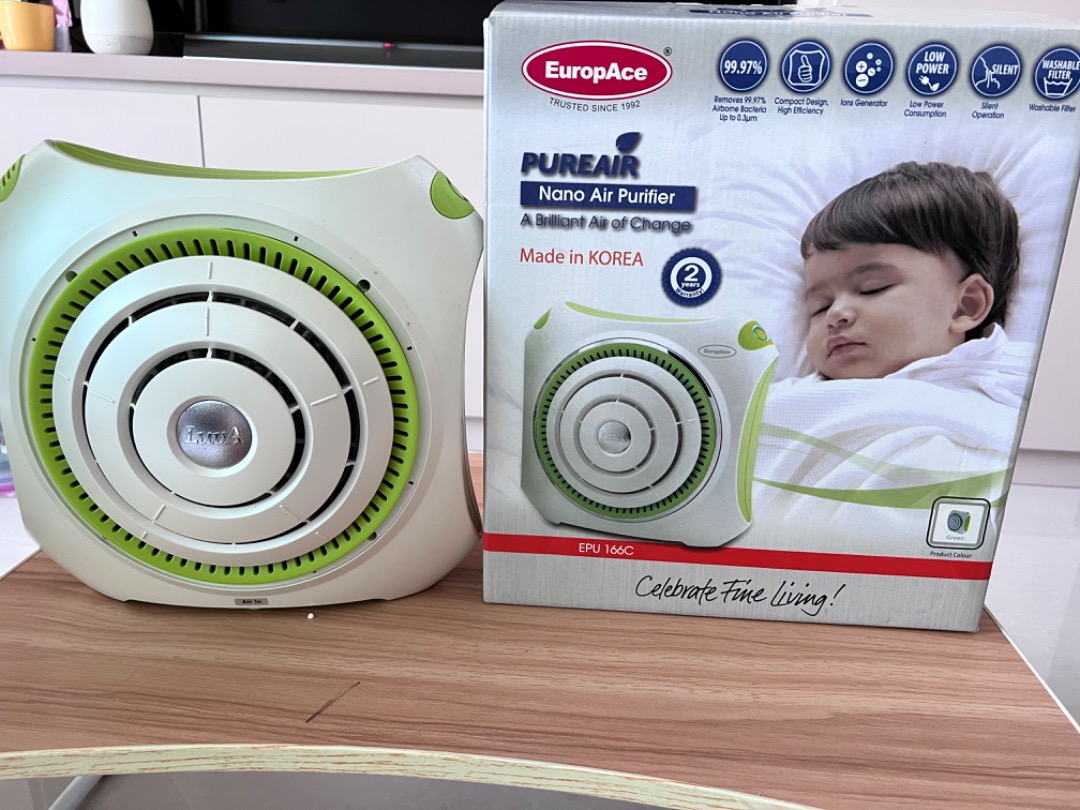 EuropAce PureAir Nano Air Purifier, TV & Home Appliances, Air Purifiers