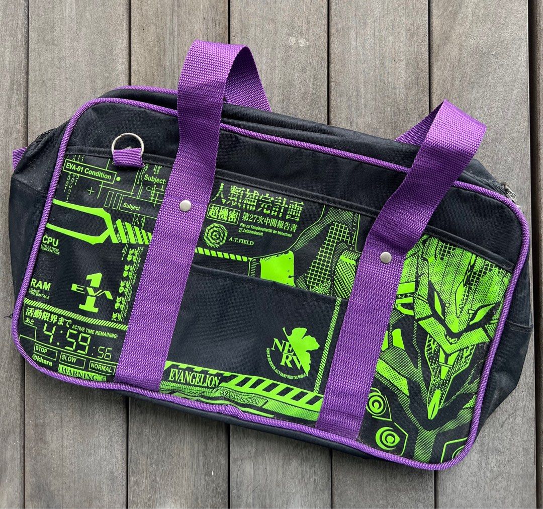 Neon Genesis Evangelion carrier bag, Men's Fashion, Bags, Briefcases on