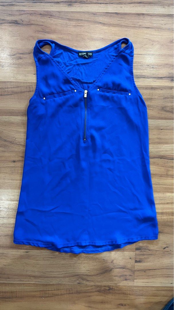 Women's Blue Tank Tops - Sleeveless Tops & Shirts - Express