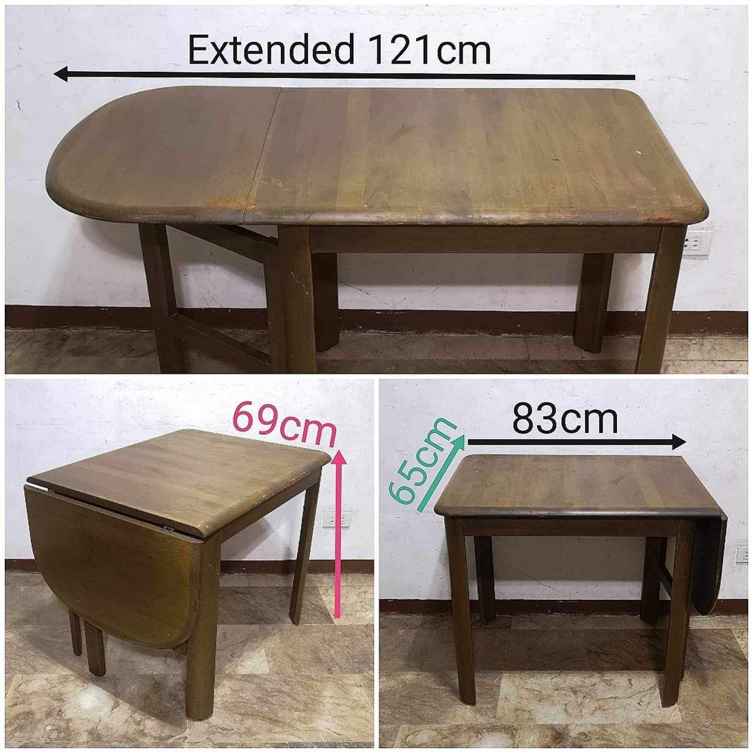 Extendable beech wood dining table (Category: Tables & Sets) located in Manila. Submitted by Hezcki (Listing ID 1248420173, Image 1). Description: .