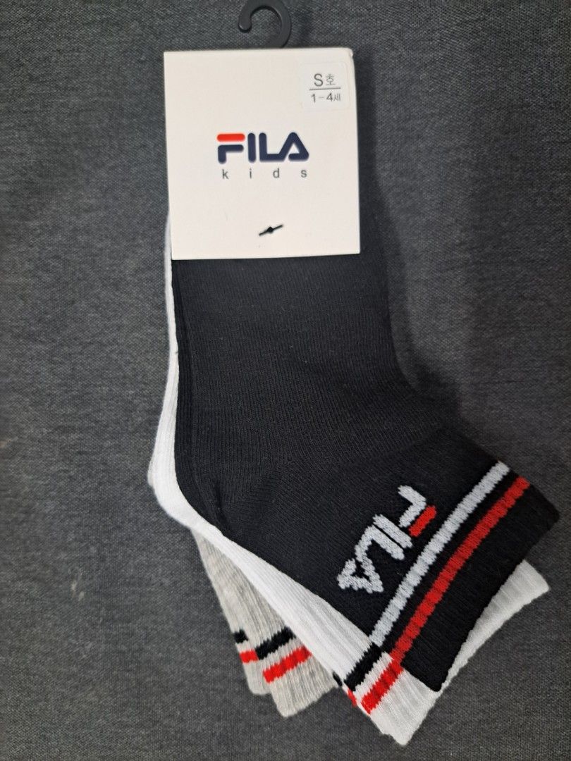 Fila baby socks 1 set 3 pairs size 12 14cm