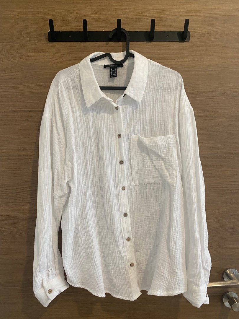 Dressy white best sale blouses forever 21