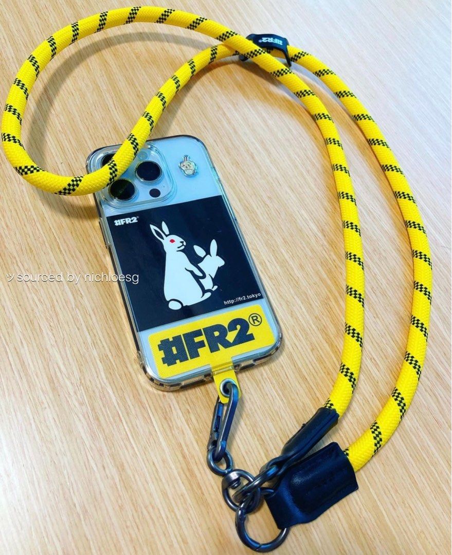 FR2 梅 Rope Phone Strap with 2 Cards - ストラップ