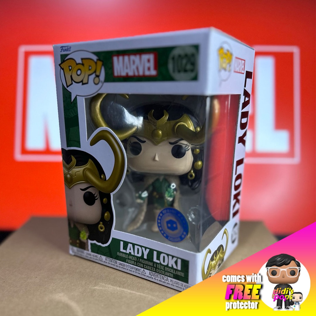Funko Pop! Marvel Vinyl Figure Lady Loki 1029 Special Edition ( Authentic)  + Protector 