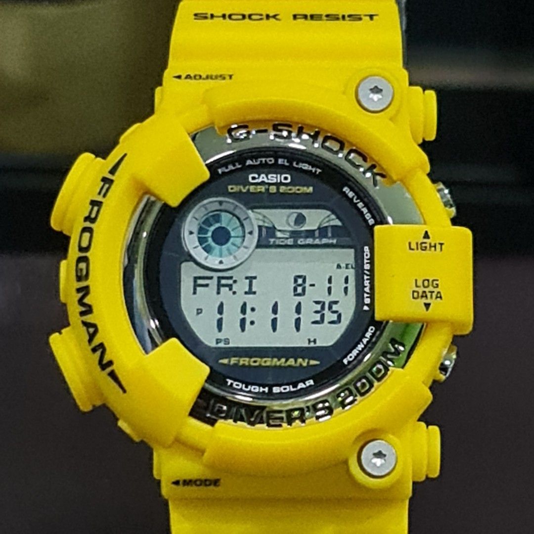 CASIO G-SHOCK フロッグマン イエロー ソーラー - 腕時計(デジタル)