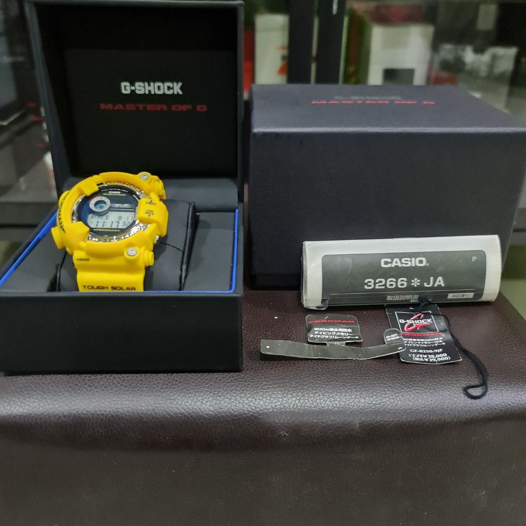 G Shock Frogman Yellow GF 8250 9JF, Men's Fashion, Watches