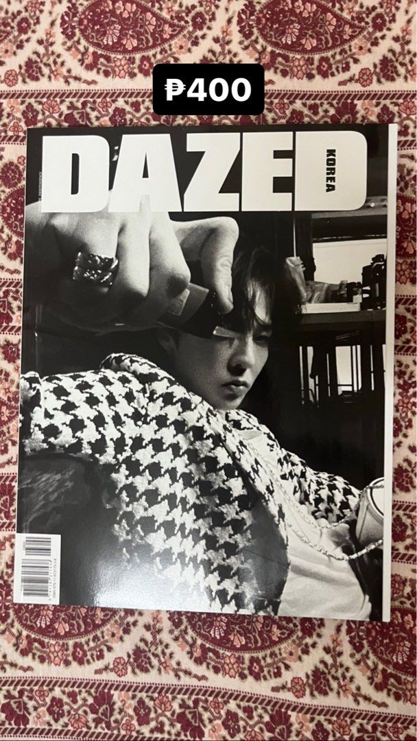 DAZED G-DRAGON MAGAZINE (Category: Magazines) located in Muntinlupa City. Submitted by neiiii (Listing ID 1248462399, Image 1). Description: DAZED - ₱400 MOP: GCASH MOD: LALAMOVE.