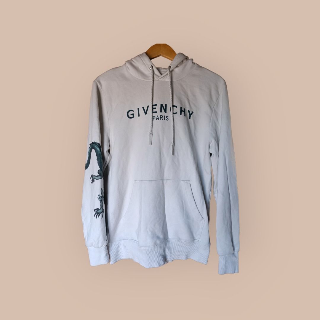 Givenchy white dragon hoodie shop
