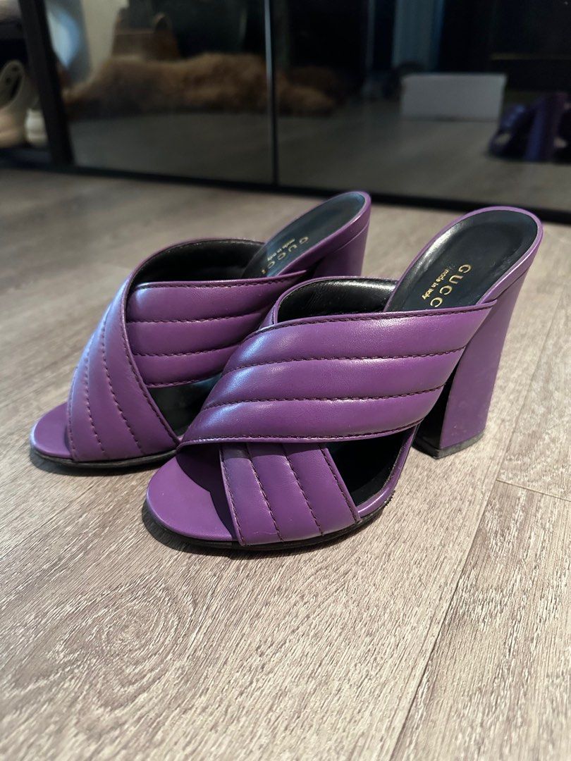 Purple gucci outlet heels