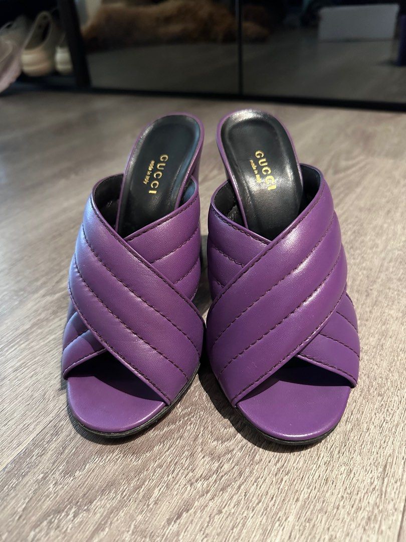 Purple gucci clearance heels