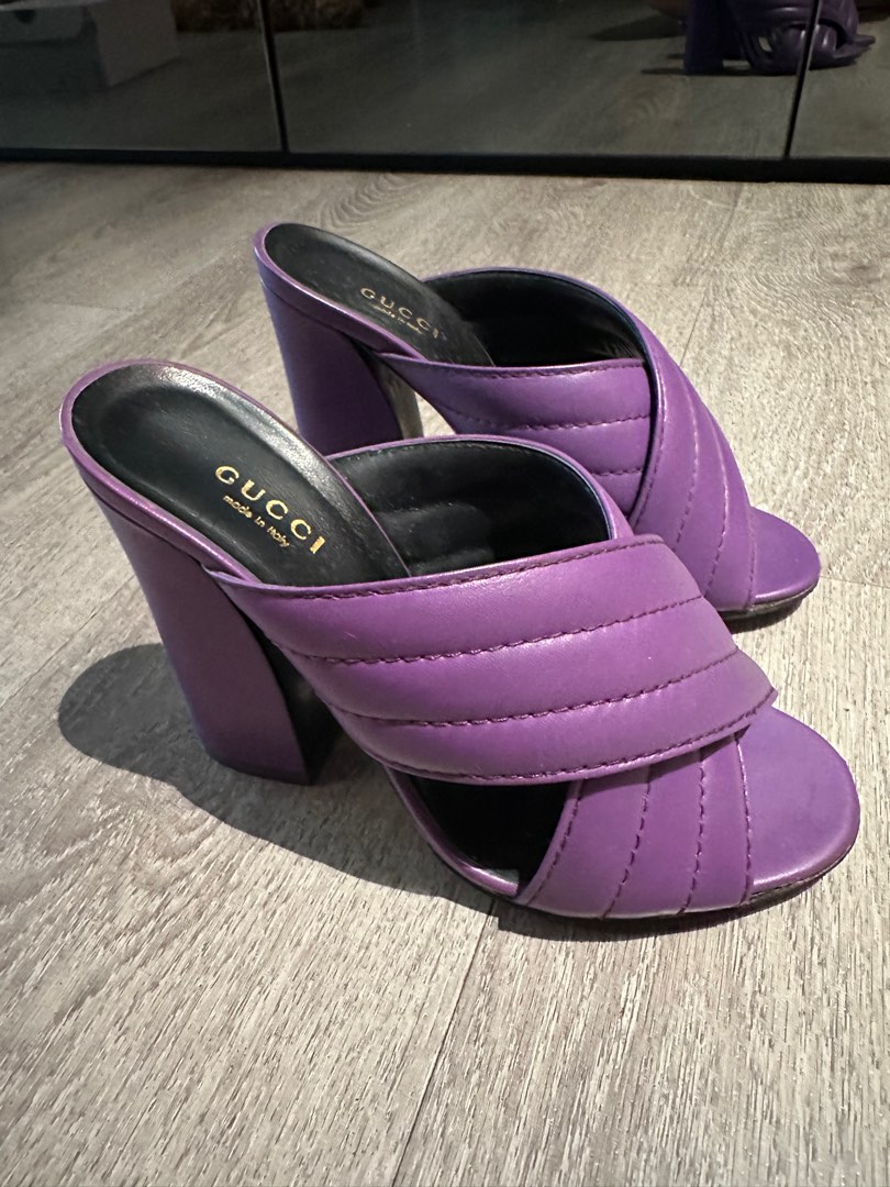 Purple top gucci heels