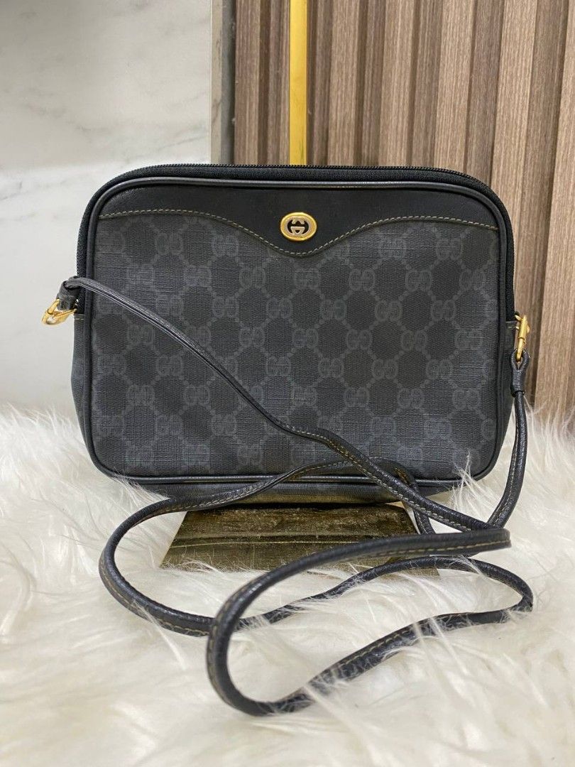 Vintage gucci discount monogram crossbody