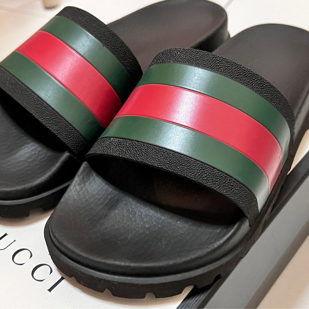 Gucci pursuit trek slides cheap