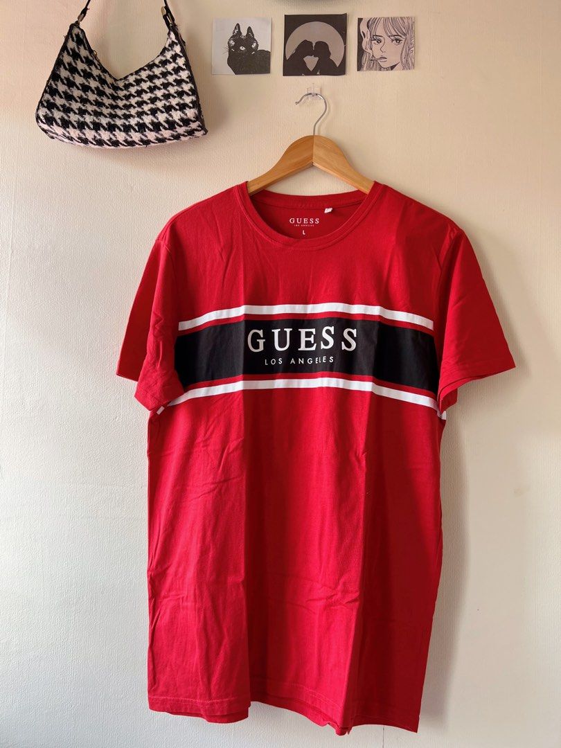Black and red guess shirt shop