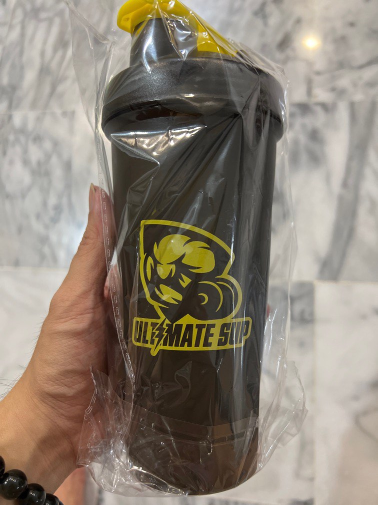 Gym blender bottle with blender ball, Furniture & Home Living