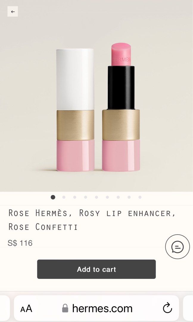 Hermes lip enhancer rose confetti｜TikTok Search